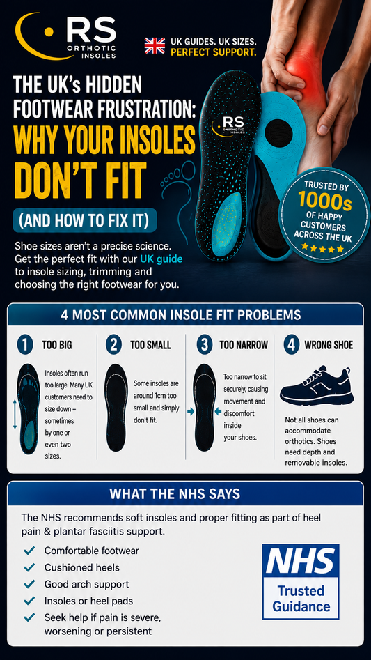 🇬🇧 The UK's Hidden Footwear Frustration: Why Your Insoles Don't Fit (And How to Fix It)